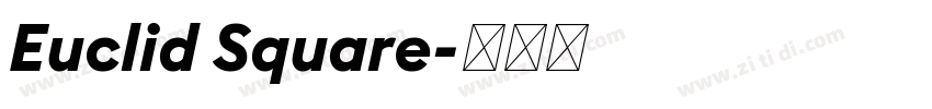 Euclid Square字体转换